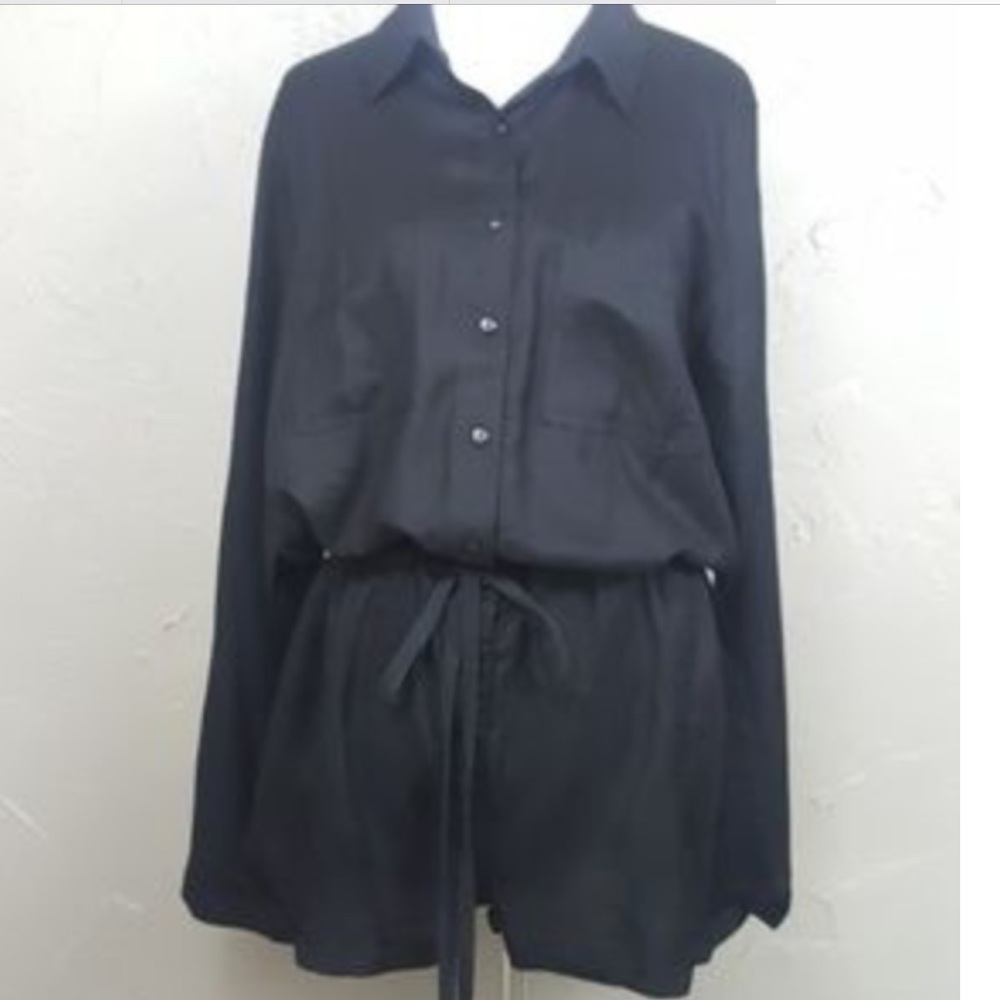 Black Longsleeve Romper